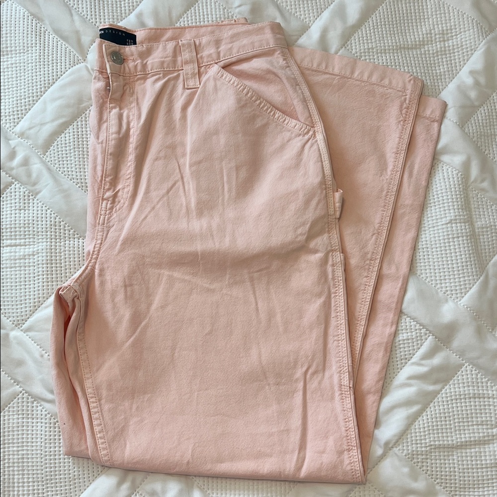 ASOS Light Pink Straight Leg Jeans